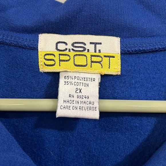 C.S.T. Sport Blue Pullover with Red Accents Ribbon - 2x - Picture 4 of 8